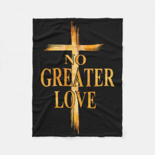 Cobertor De Velo Cruz Nenhum Amor Maior Páscoa Jesus Religiosos Hom