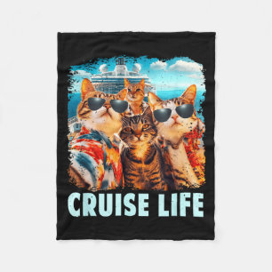 Cobertor De Velo Cruzeiro Divertido de Gatos Selfie Amigos Navio Fé