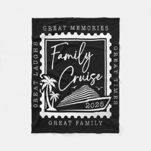 Cobertor De Velo Cruzeiro em Família 2025 Viagem Carimbo Retro Famí