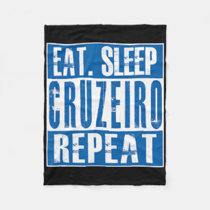Cobertor De Velo Cruzeiro Futebol - Camisa Cruzeiro - Preto Infanti