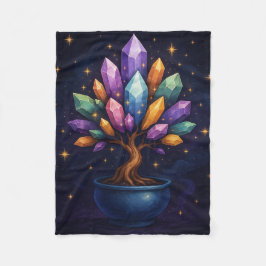 Cobertor De Velo Crystal Bonsai Throw Blanket - Arte da Natureza Mí
