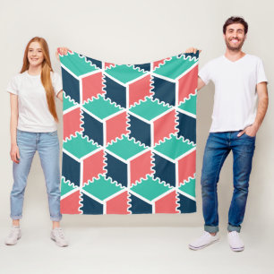 Cobertor De Velo Cubo Geométrico na moda Moderno