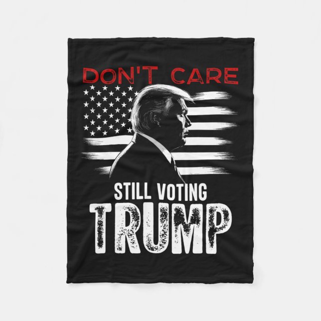 Cobertor De Velo Cuidado Ainda Votando Presentes De Camisa (Frente)