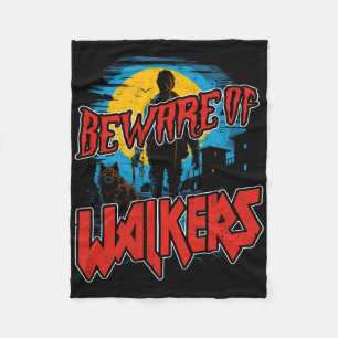 Cobertor De Velo Cuidado Com O Assustador Zombie Walker Horror H