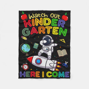 Cobertor De Velo Cuidado Jardim de Infância Aqui Vou Eu Camiseta Di