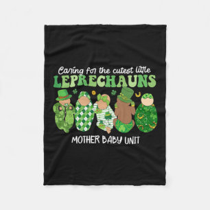 Cobertor De Velo Cuidando Da Mãe Mais Justa De Leprechauns Por