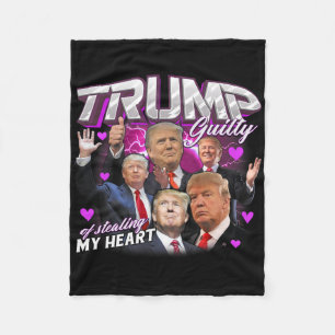 Cobertor De Velo Culpado Por Roubar Meu Coração Rosa Trump Trump Ga