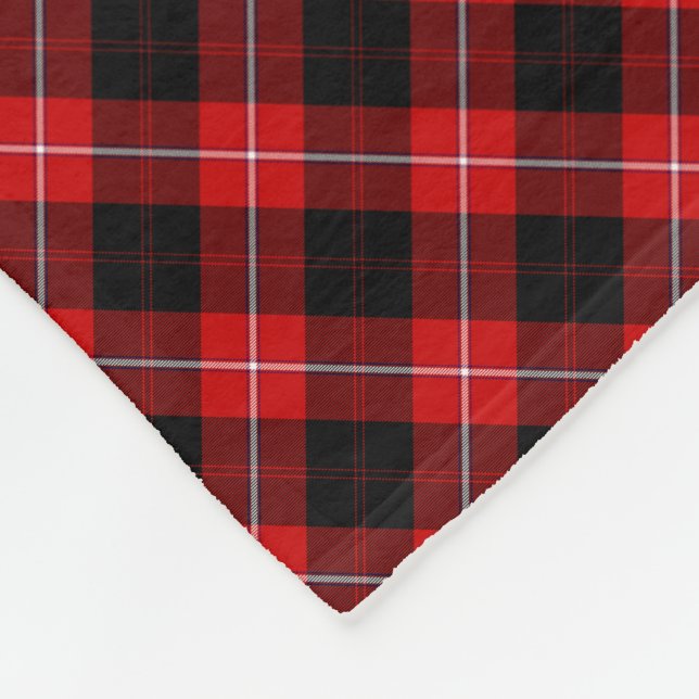 Cobertor De Velo Cunningham Tartan Red Xadrez Negra (Quina)