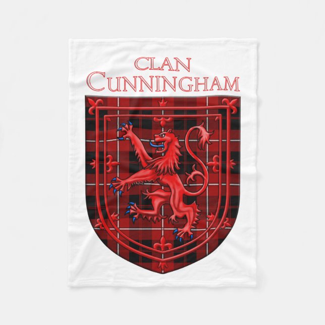 Cobertor De Velo Cunningham Tartan Scottish Plaid Lion Rampant (Frente)