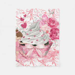 Cobertor De Velo Cupcake de amor