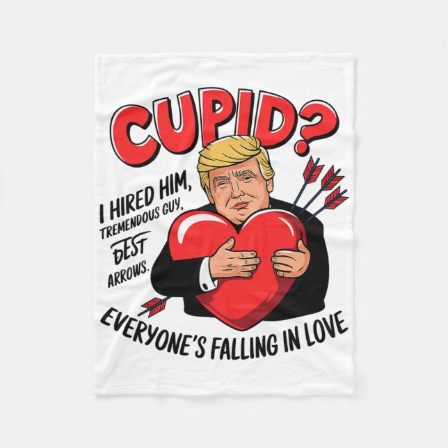 Cobertor De Velo Cupid I Hired Him Tremendous Guy Best Arrows Trump (Frente)