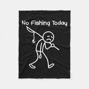 Cobertor De Velo Curioso Pista De Pesca, Sem Pesca Hoje, Triste Me