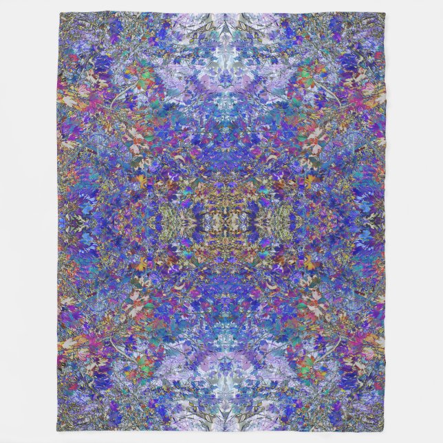 Cobertor De Velo Currículo Deixa A Meditação De Arte Árvore Fleece  (Frente)