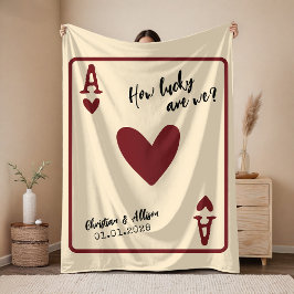 Cobertor De Velo Custom Anniversary Blanket Gift for Wifey & Hubby
