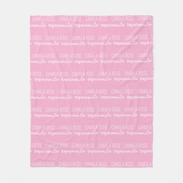 Cobertor De Velo Custom Baby Blanket with Name, Personalized Name B (Frente)