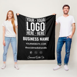 Cobertor De Velo Custom Business Logo Corporate Company Modern Cool