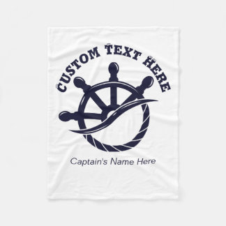Cobertor De Velo Custom Captain Boat Nautical Gift