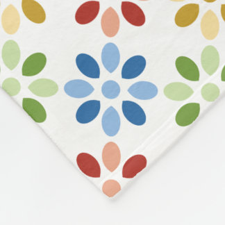 Cobertor De Velo Custom Color Whimsical Floral Pattern
