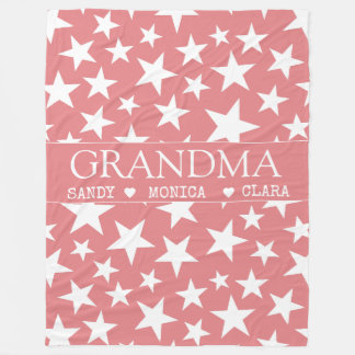 Cobertor De Velo Custom grandma blanket with grandkids names