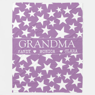 Cobertor De Velo Custom grandma blanket with grandkids names