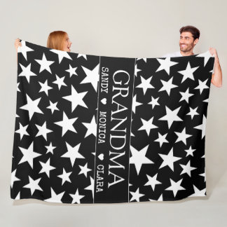 Cobertor De Velo Custom grandma blanket with grandkids names