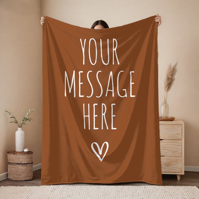 Cobertor De Velo Custom Message Blanket Gift for Friends & Family (Personalized Words Blanket – Birthday or Graduation Gift for Her or Him)