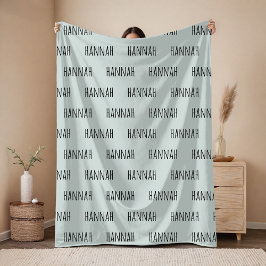 Cobertor De Velo Custom Name Sage Blanket Gift for First-Time Moms