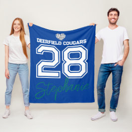 Cobertor De Velo Custom Volleyball Name Number School 