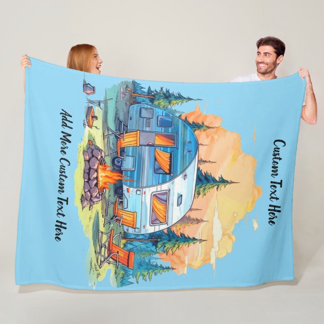 Cobertor De Velo Customize Recreational Vehicle Camping Campfire (In Situ)