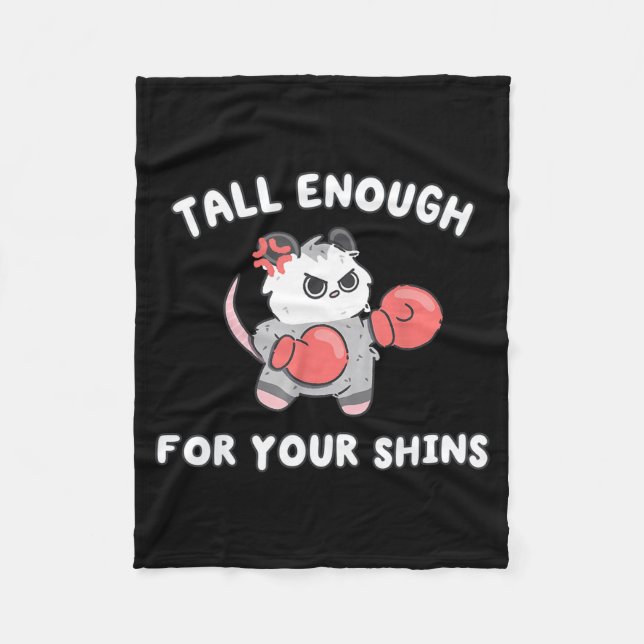 Cobertor De Velo Cut funny tall enough for shins possum boxing meme (Frente)