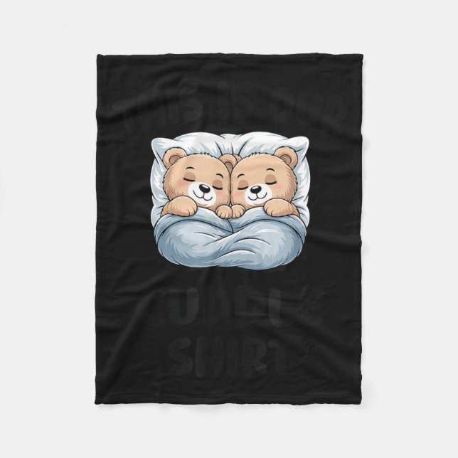 Cobertor De Velo Cute Bear Couple This Is Our Cuddle  (Frente)