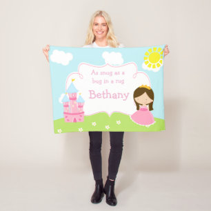 Cobertor De Velo Cute Brunette Our Little Princess