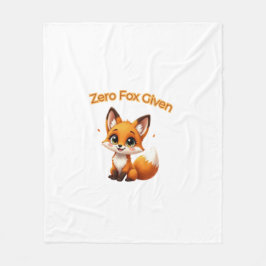 Cobertor De Velo Cute Cartoon Fox – Adorable Kawaii Style