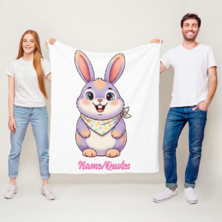 Cobertor De Velo Cute Easter Bunny Cartoon