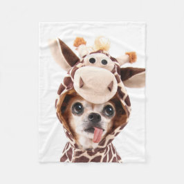 Cobertor De Velo Cute Halloween Chihuahua Fleece Blanket
