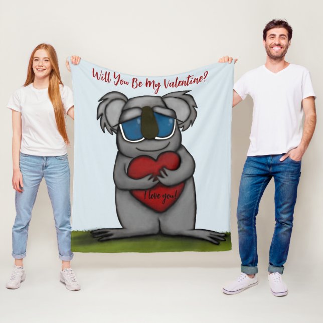 Cobertor De Velo Cute Koala Bear (In Situ)