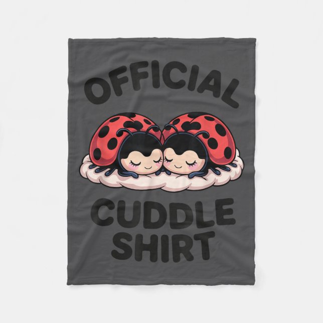 Cobertor De Velo Cute Ladybug Love Cuddle  (Frente)