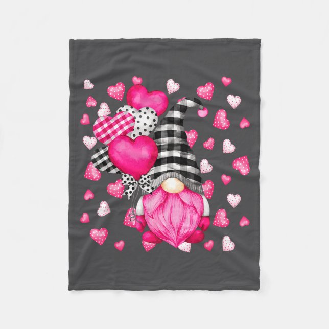 Cobertor De Velo Cute Love Heart Pattern For Her Nk Valentines Gnom (Frente)