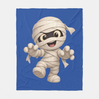 Cobertor De Velo Cute Mummy Halloween Cartoon Illustration