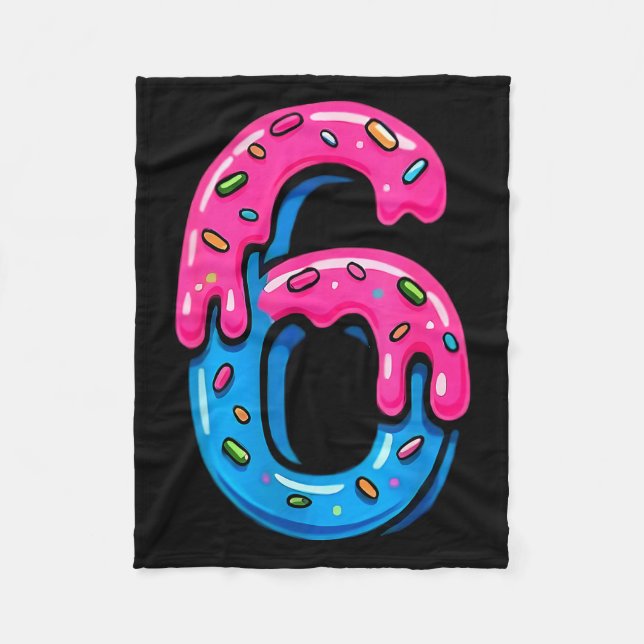 Cobertor De Velo Cute Number 6 Ice Cream Drip 67 Meme Costume Coupl (Frente)
