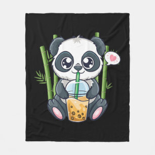 Cobertor De Velo Cute Panda Kawaii Anime Otaku Japonês Bubble Boba