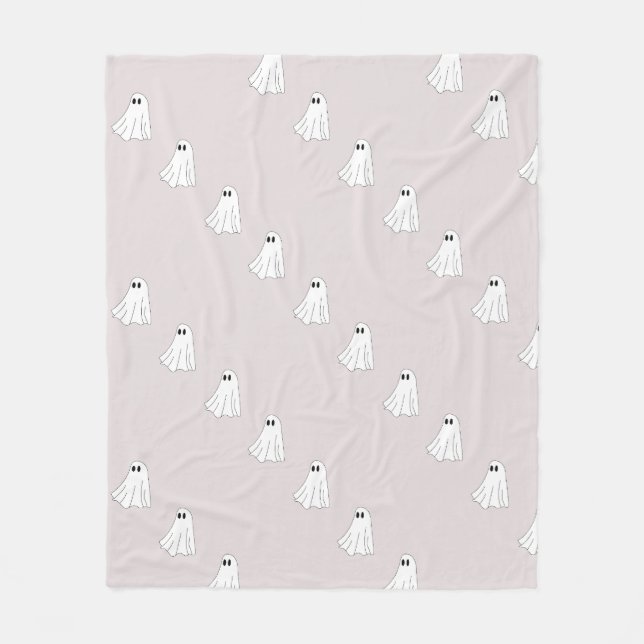 Cobertor De Velo Cute Pastel Ghost Pattern (Frente)