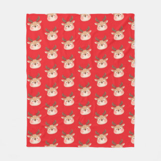 Cobertor De Velo Cute Pastel Reindeer Head