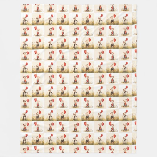 Cobertor De Velo Cute Possum Patterno Fleece Blanket (Frente)
