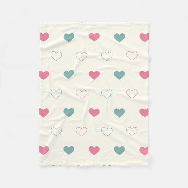 Cobertor De Velo Cute Simple Heart Pattern (Frente)