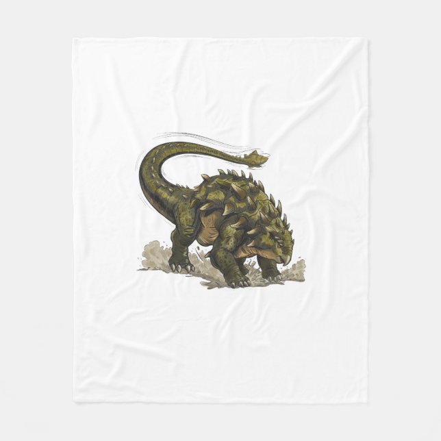 Cobertor De Velo Cute Stegosaurus  (Frente)