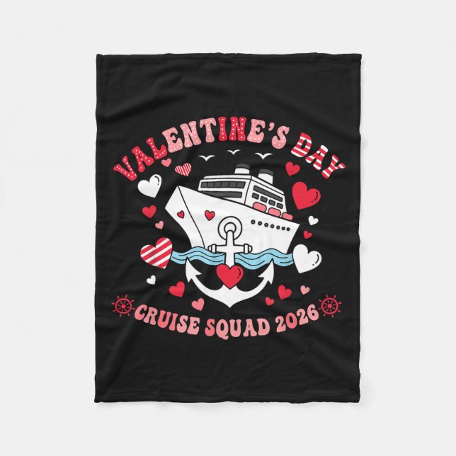 Cobertor De Velo Cute Valentines Day Cruise 2026 Matching Cruise Fo (Frente)