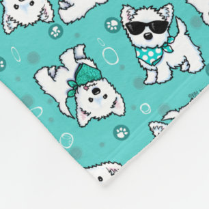 Cobertor De Velo Cutieface Westies KiniArt