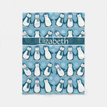 Cuz Winter Penguins Design Add Name