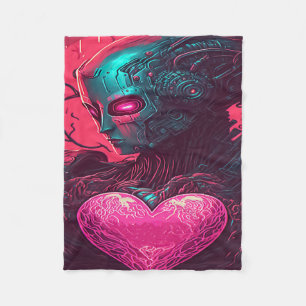 Cobertor De Velo "Cyber Valentine" Design of Cybernetic Woman